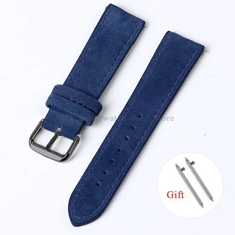 Polar Suede Leather Watch Strap For Polar Smartwatch - Handmade Quick Release