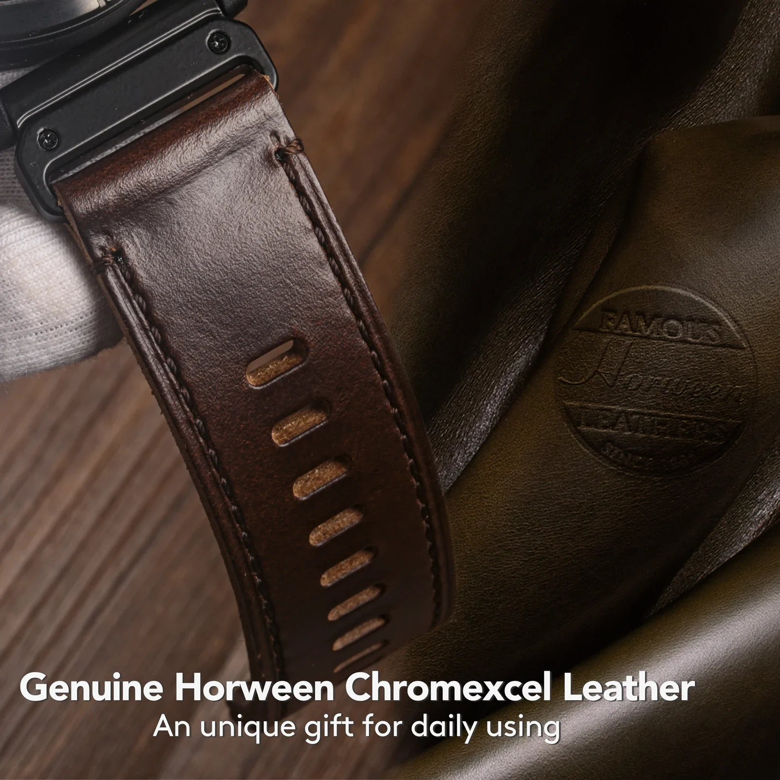 Garmin Soft Leather Band - Premium Strap