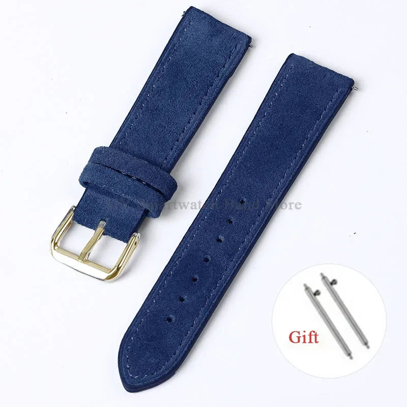 OnePlus Smartwatch Vintage Suede Leather Band Quick Release Strap