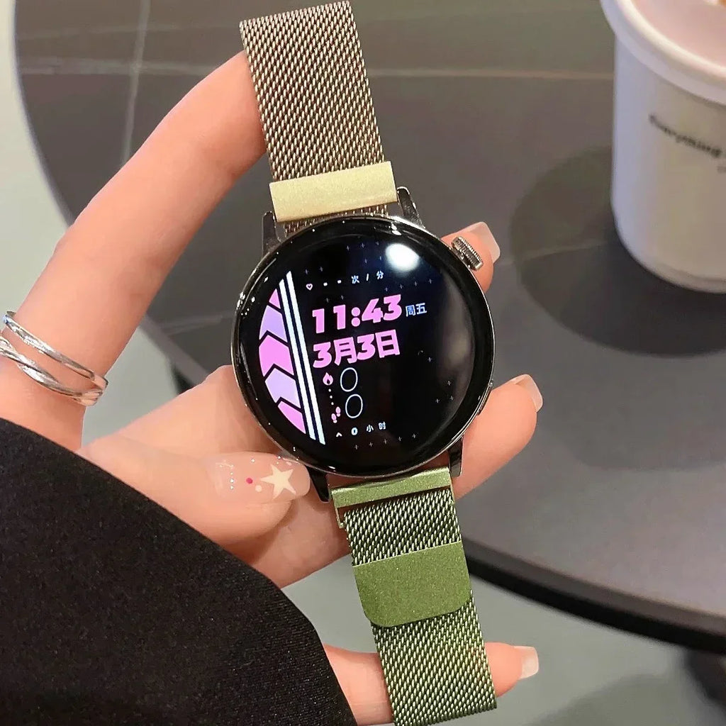 Amazfit Milanese Loop Band Stainless Steel Smartwatch Strap Metal Bracelet