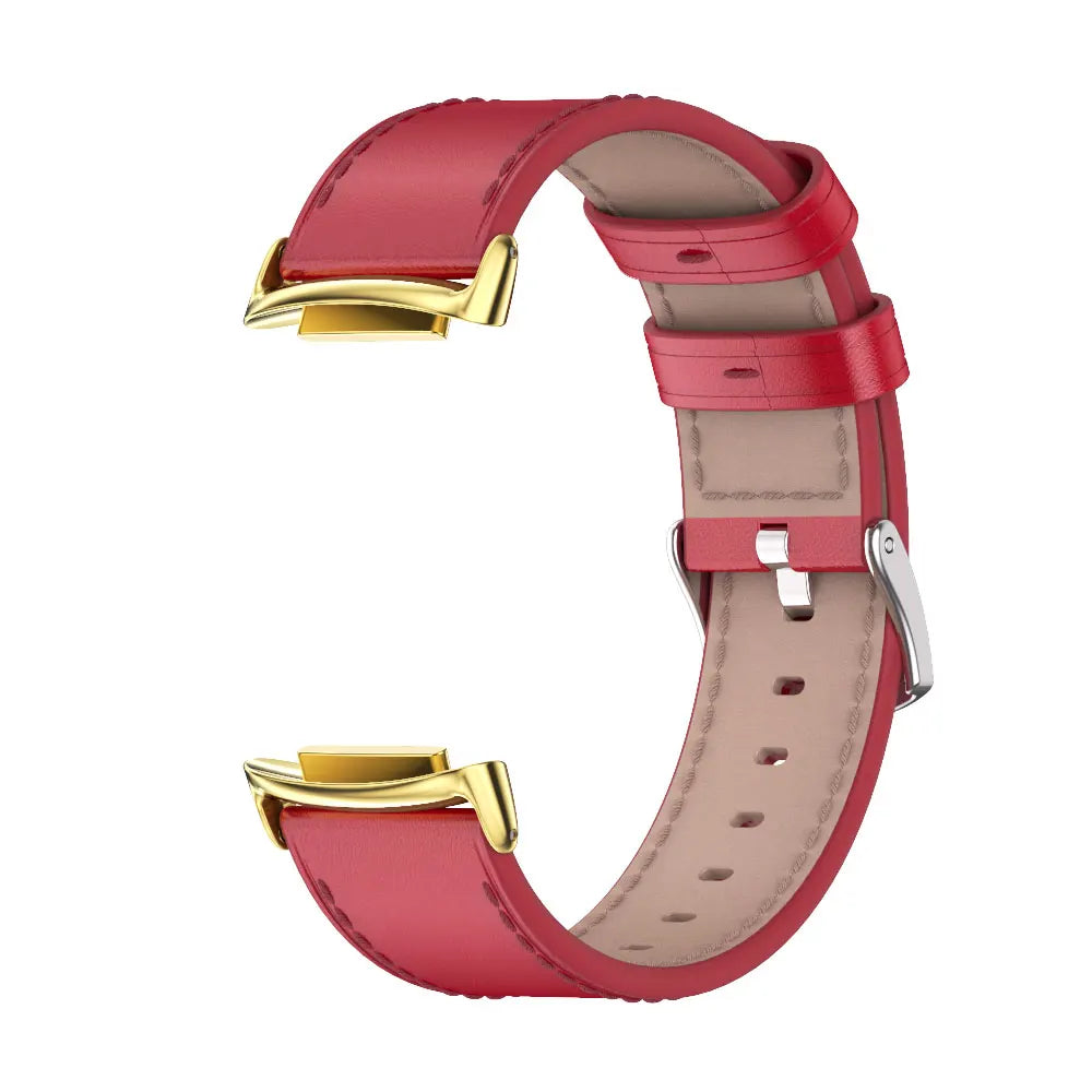 Fitbit Charge 5 6 Leather Strap - Stylish and Breathable