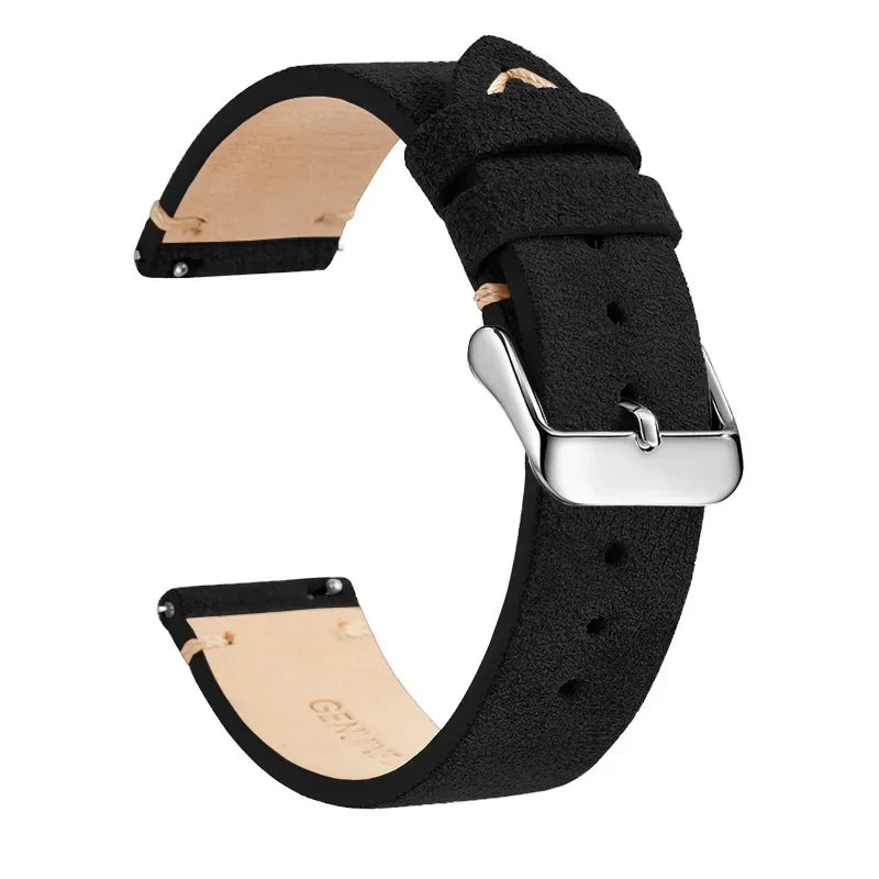 Polar Leather Watch Band Quick Release Genuine Cowhide Unisex