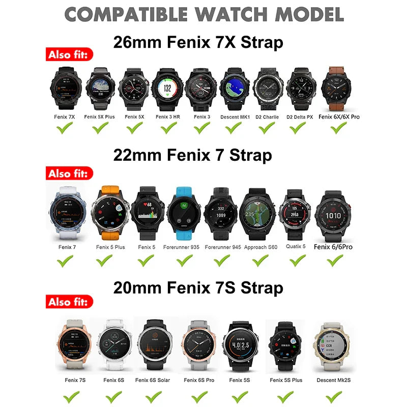 Garmin Leather Strap - Premium Replacement Band