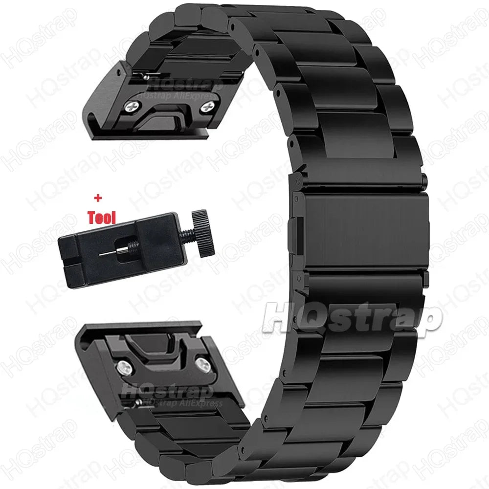 Garmin Stainless Steel Strap - Durable QuickFit Bracelet
