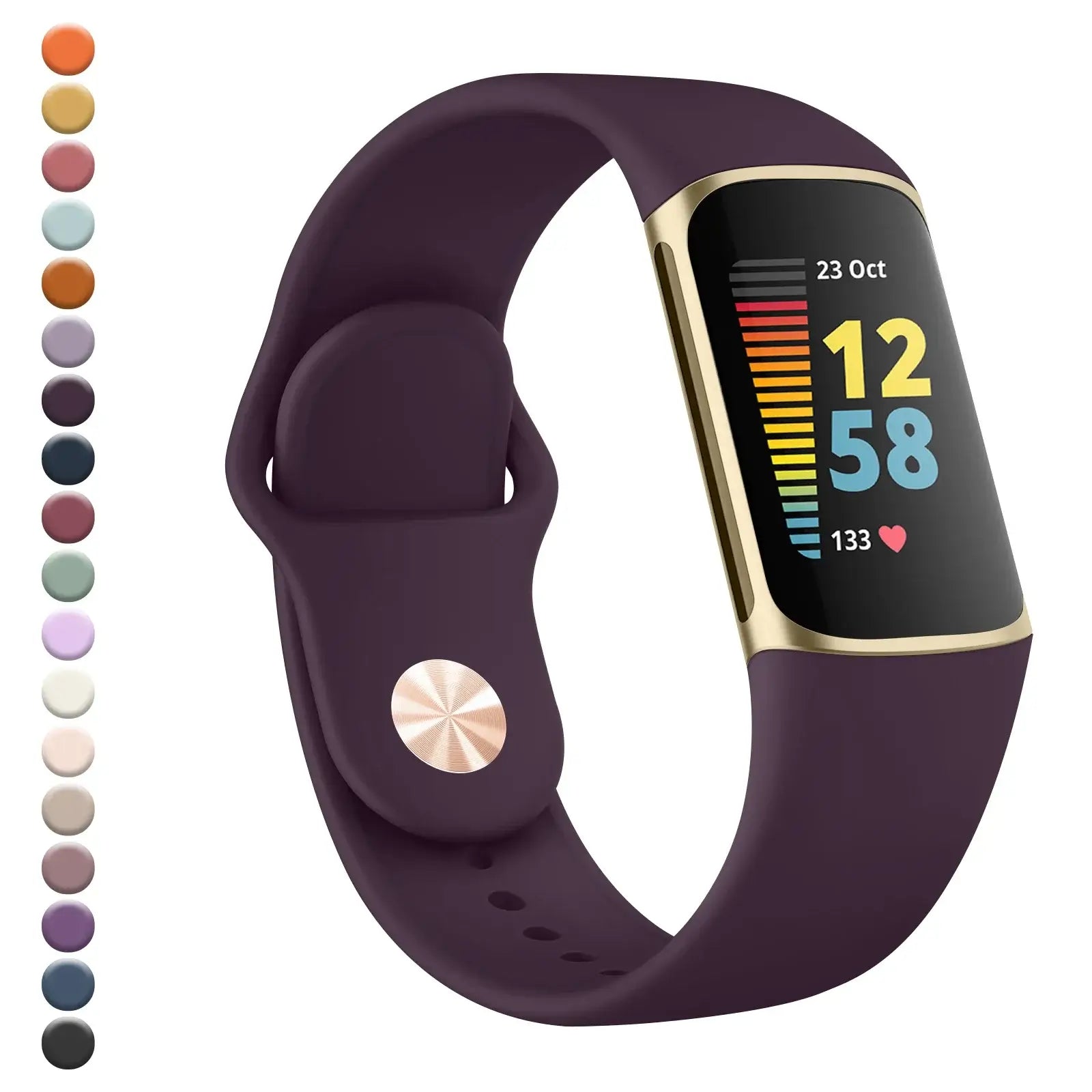 Fitbit Charge 5 6 Silicone Band - Soft Comfortable Design