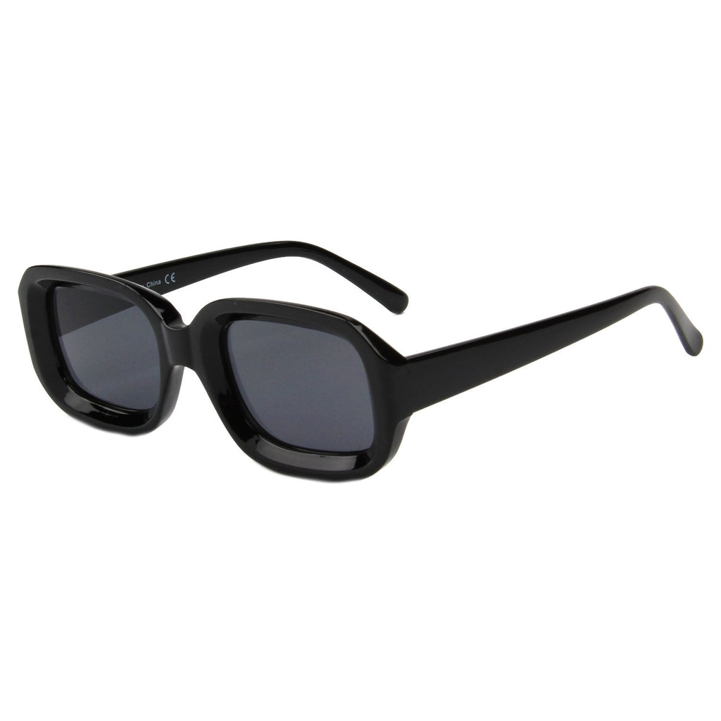 Retro Oversized Square Sunglasses Chunky 90s Bold Frame
