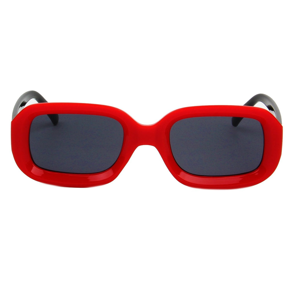 Retro Oversized Square Sunglasses Chunky 90s Bold Frame