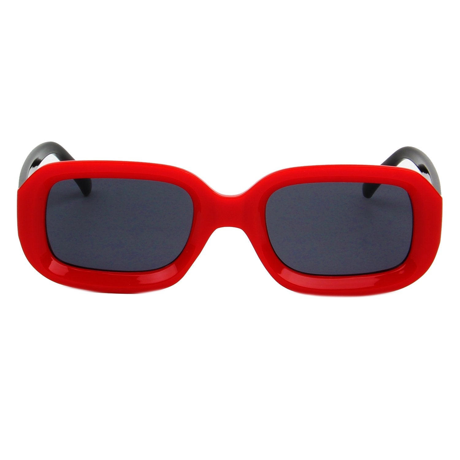 Retro Oversized Square Sunglasses Chunky 90s Bold Frame