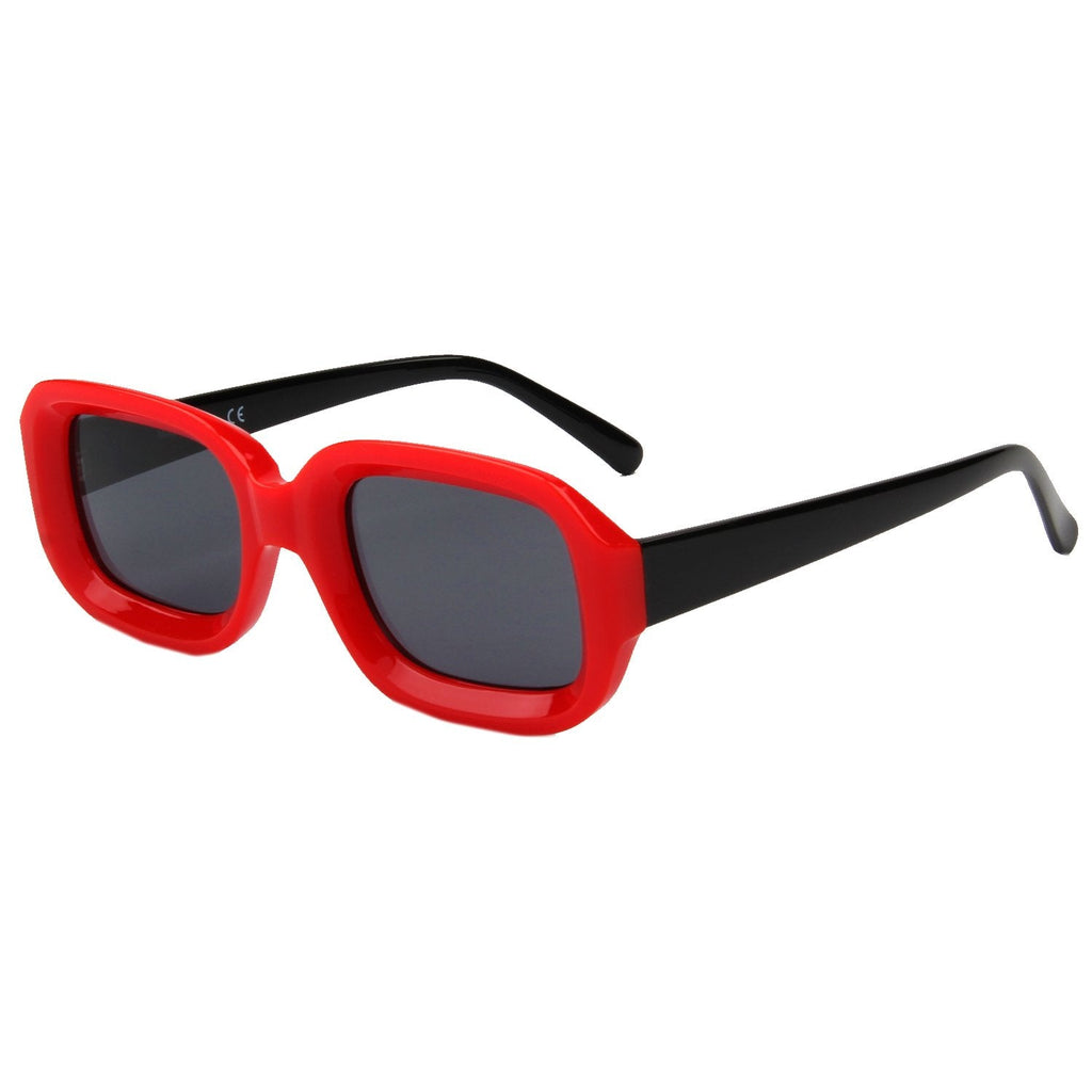 Retro Oversized Square Sunglasses Chunky 90s Bold Frame