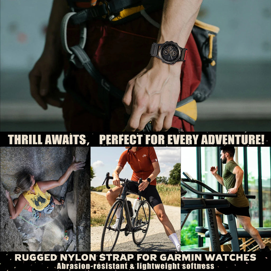 Garmin Nylon Band - Durable Military Sports Strap