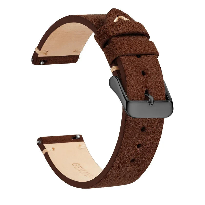 Polar Leather Watch Band Quick Release Genuine Cowhide Unisex