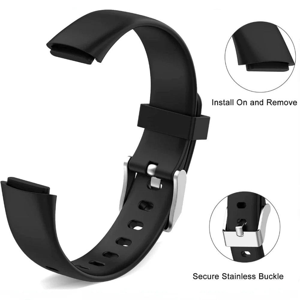 Fitbit Luxe Waterproof Silicone Strap - Soft Comfortable Band