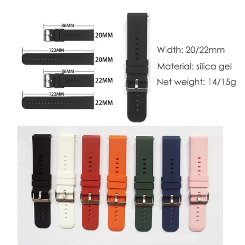 Polar Silicone Watch Band Universal Strap For Smartwatch Unisex