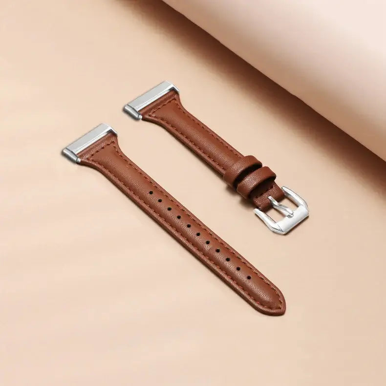 Fitbit Versa & Sense Leather Band - Classic and Stylish