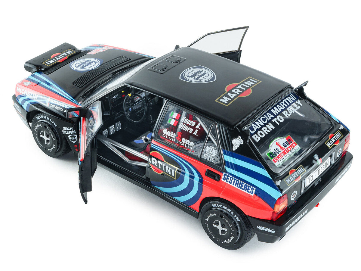 Lancia Delta HF Integrale #1 A. Sacco - A. Ollero "Miki Biasion Martini Racing Rallye Monte Carlo 1990 Tribute" FIA Historic Rally (2026) "Competition" Series 1/18 Diecast Model Car by Solido