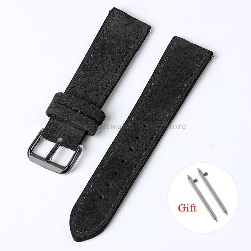 Polar Suede Leather Watch Strap For Polar Smartwatch - Handmade Quick Release