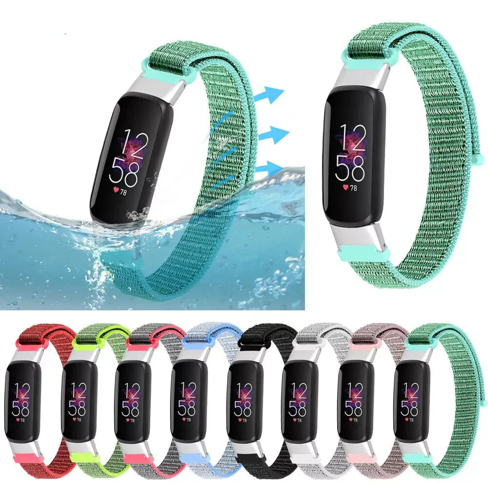 Fitbit Luxe Nylon Band - Elastic, Comfortable, Stylish Strap