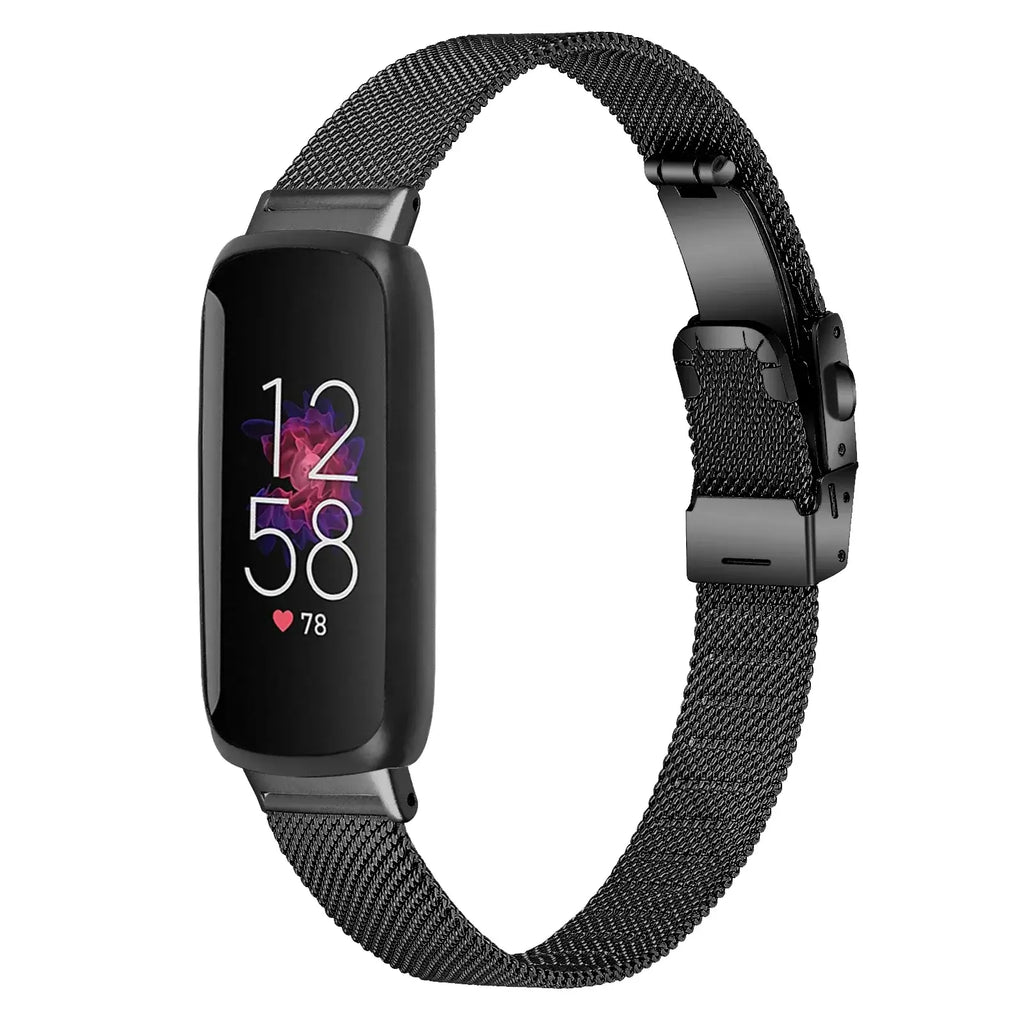 Fitbit Inspire 3 Thin Stainless Steel Band – Sleek Minimalist Metal Strap
