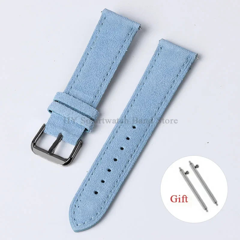 OnePlus Smartwatch Vintage Suede Leather Band Quick Release Strap