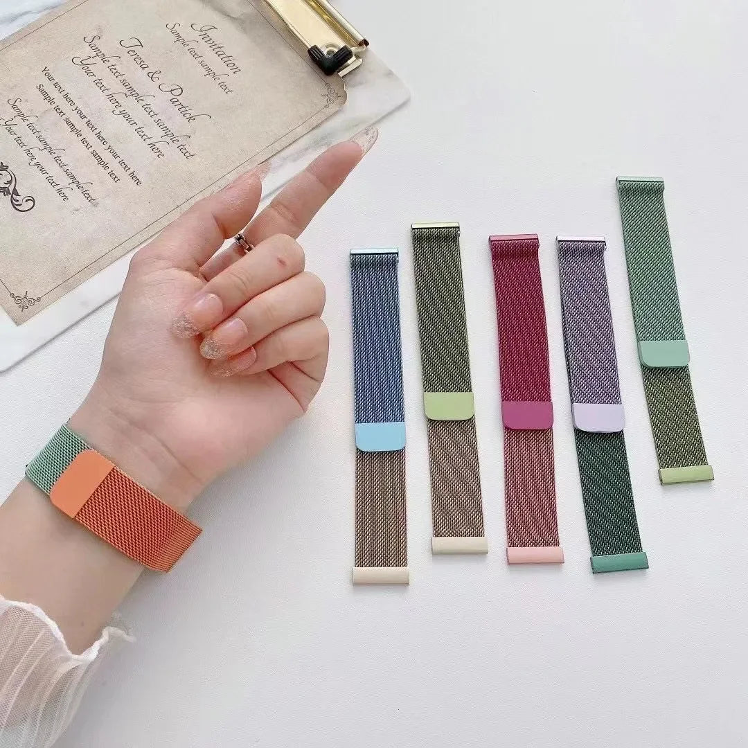 OnePlus Smartwatch Milanese Loop Band Magnetic Metal Bracelet Strap