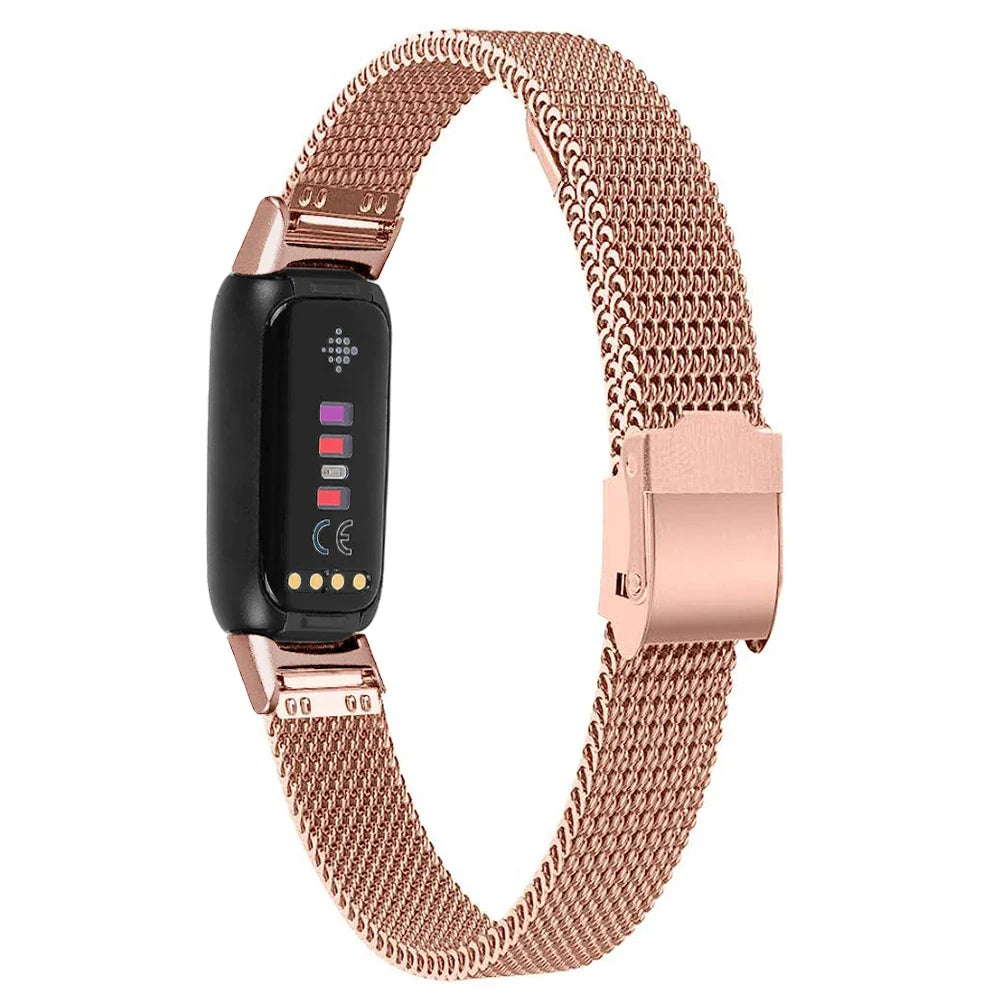 Stainless Steel Fitbit Luxe Band - Durable Elegant Design