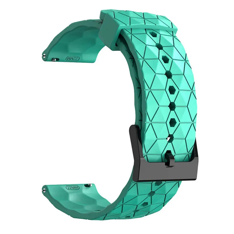 OnePlus Smartwatch Silicone Watch Band Football Pattern Quick Release Straps