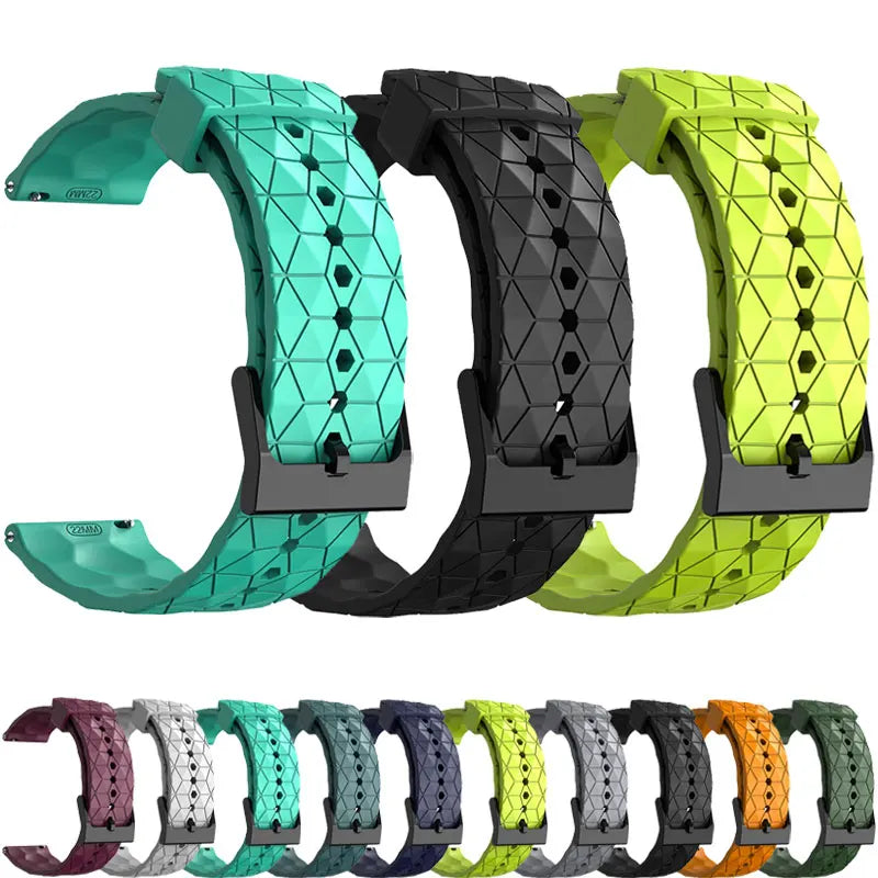 Polar Silicone Sport Watch Band Black Unisex Waterproof Rubber Strap