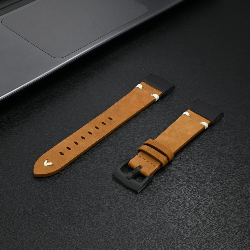 Garmin Leather Soft Strap - Premium Comfort Band