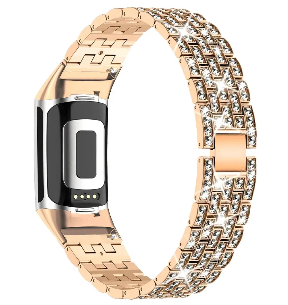 Fitbit Charge 5 6 3 4 Metal Band - Stylish Durable Strap