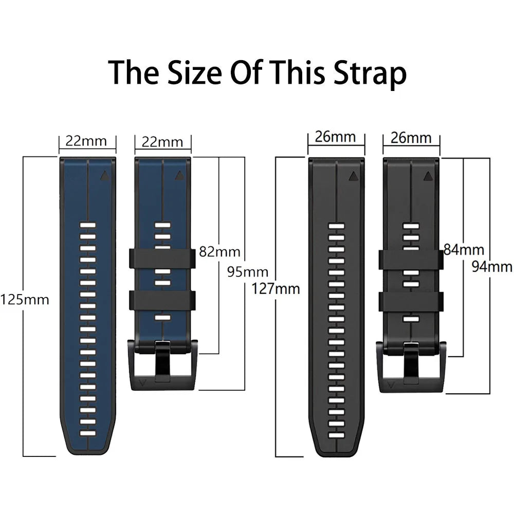 Garmin QuickFit Silicone Strap - Comfortable, Versatile Design
