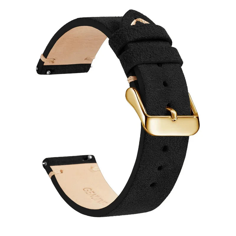 Polar Leather Watch Band Quick Release Genuine Cowhide Unisex