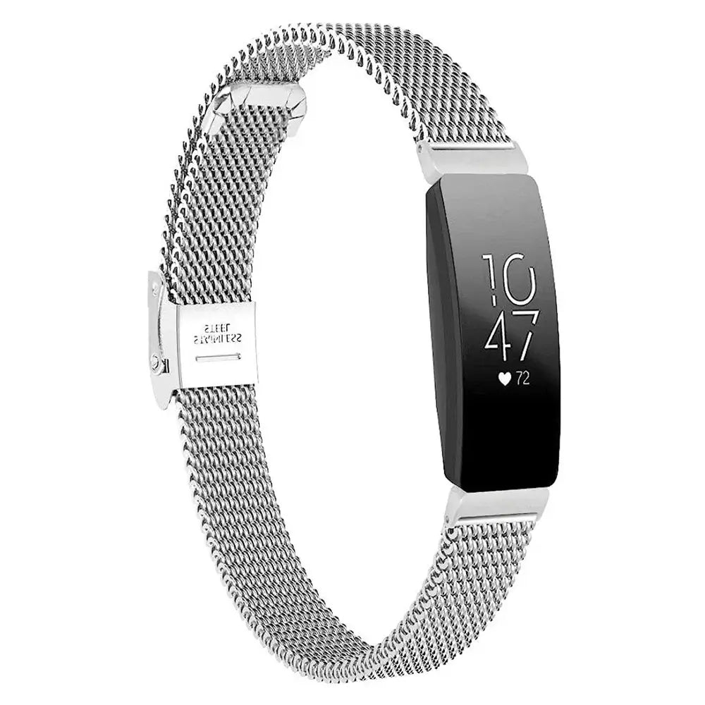 Fitbit Inspire 3, 2, 1, HR Stainless Steel Band