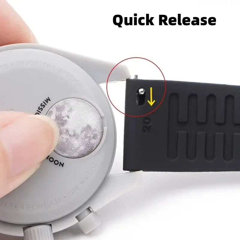 Ticwatch Silicone Band - Durable, Flexible, Comfortable Fit