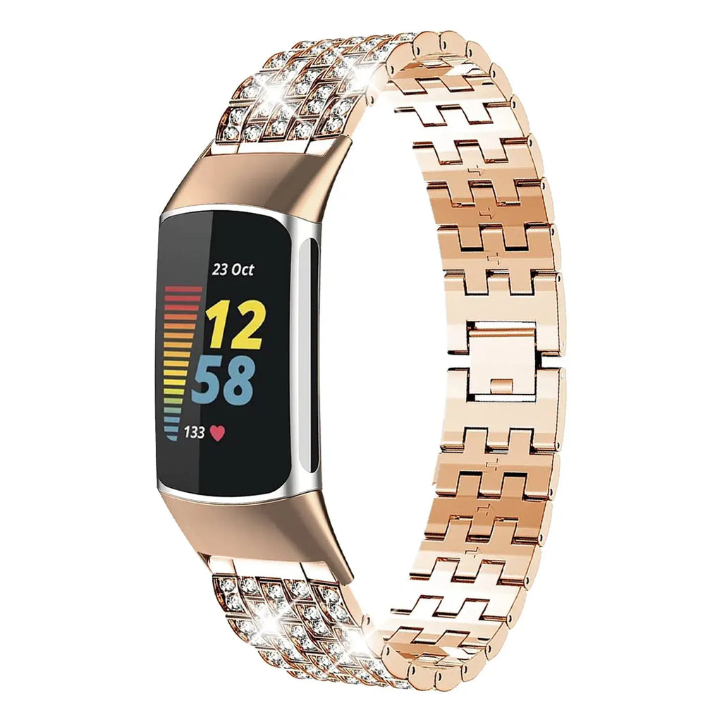 Fitbit Charge 5 6 3 4 Metal Band - Stylish Durable Strap