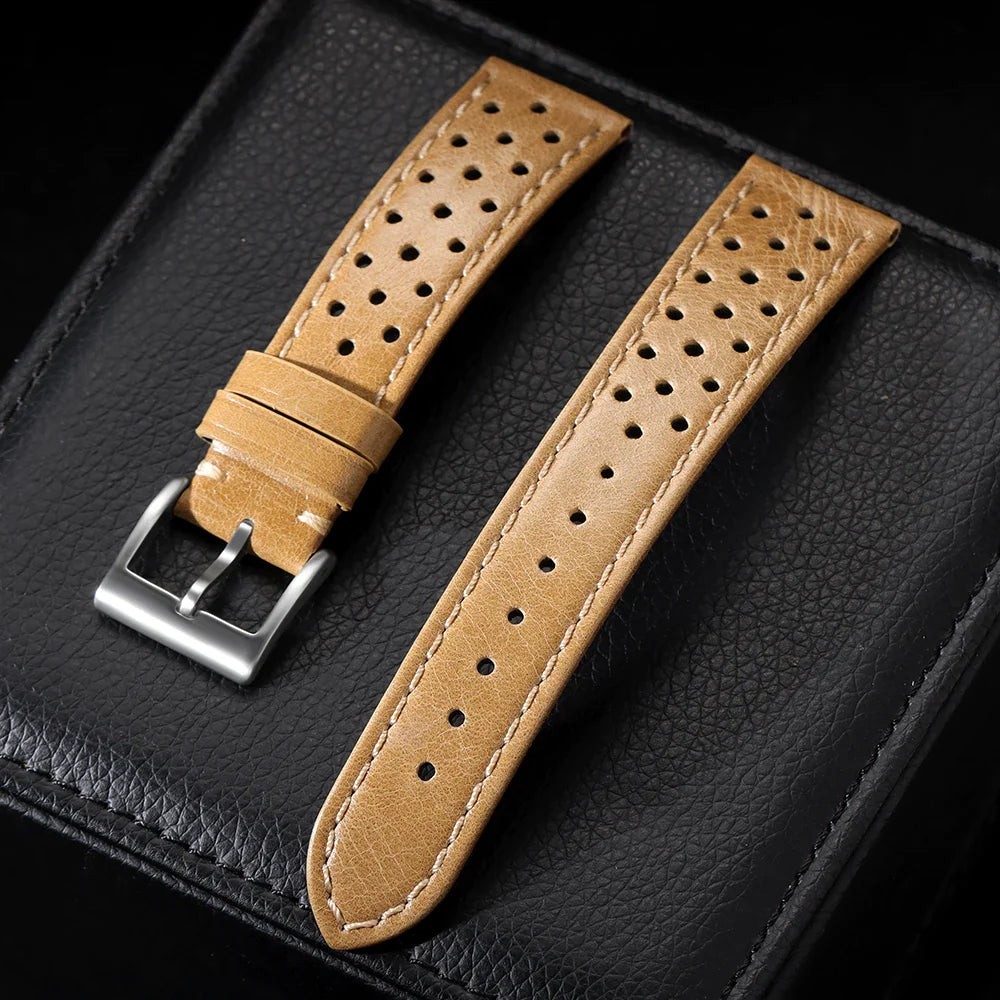 Amazfit Leather Band for Smartwatch - Vintage Calfskin Breathable Strap