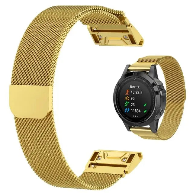 Garmin Metal Milanese Band - Magnetic, Stylish, Comfortable