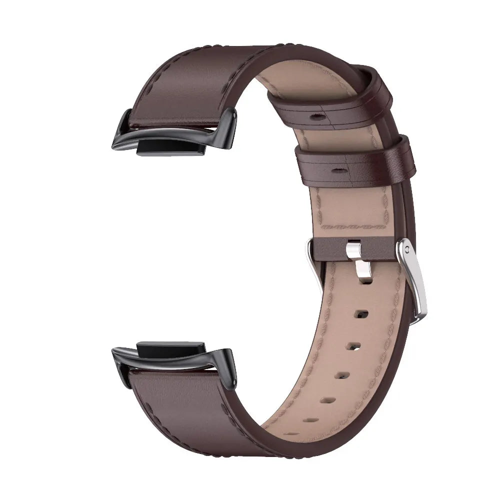 Fitbit Charge 5 6 Leather Strap - Stylish and Breathable