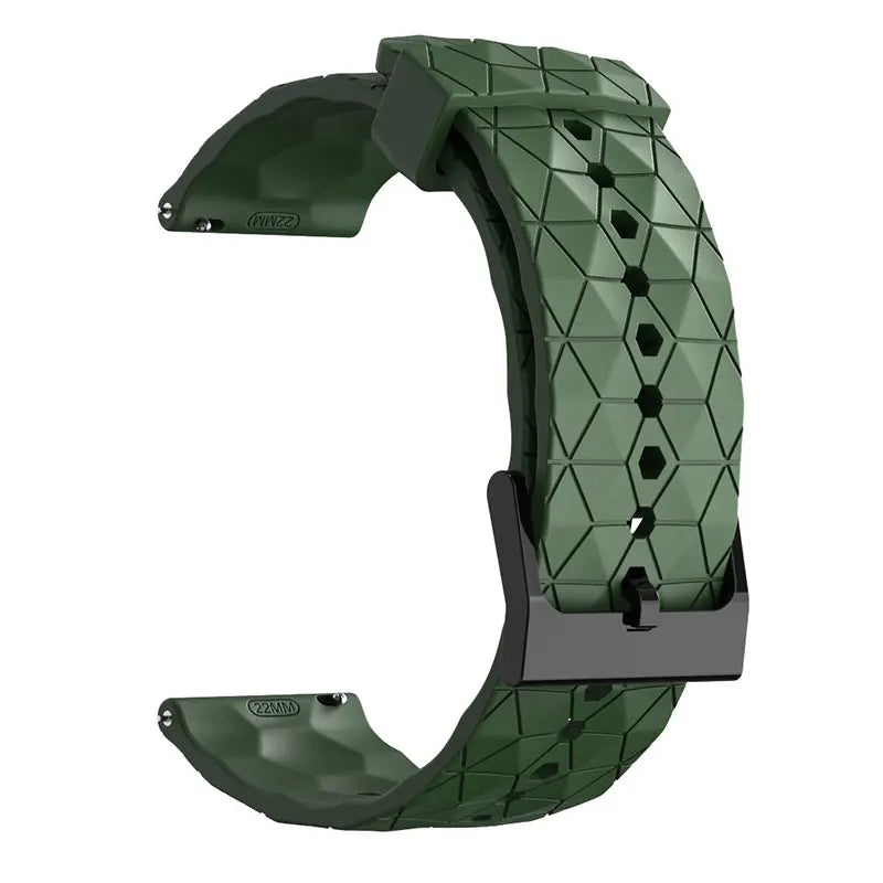 OnePlus Smartwatch Silicone Watch Band Football Pattern Quick Release Straps