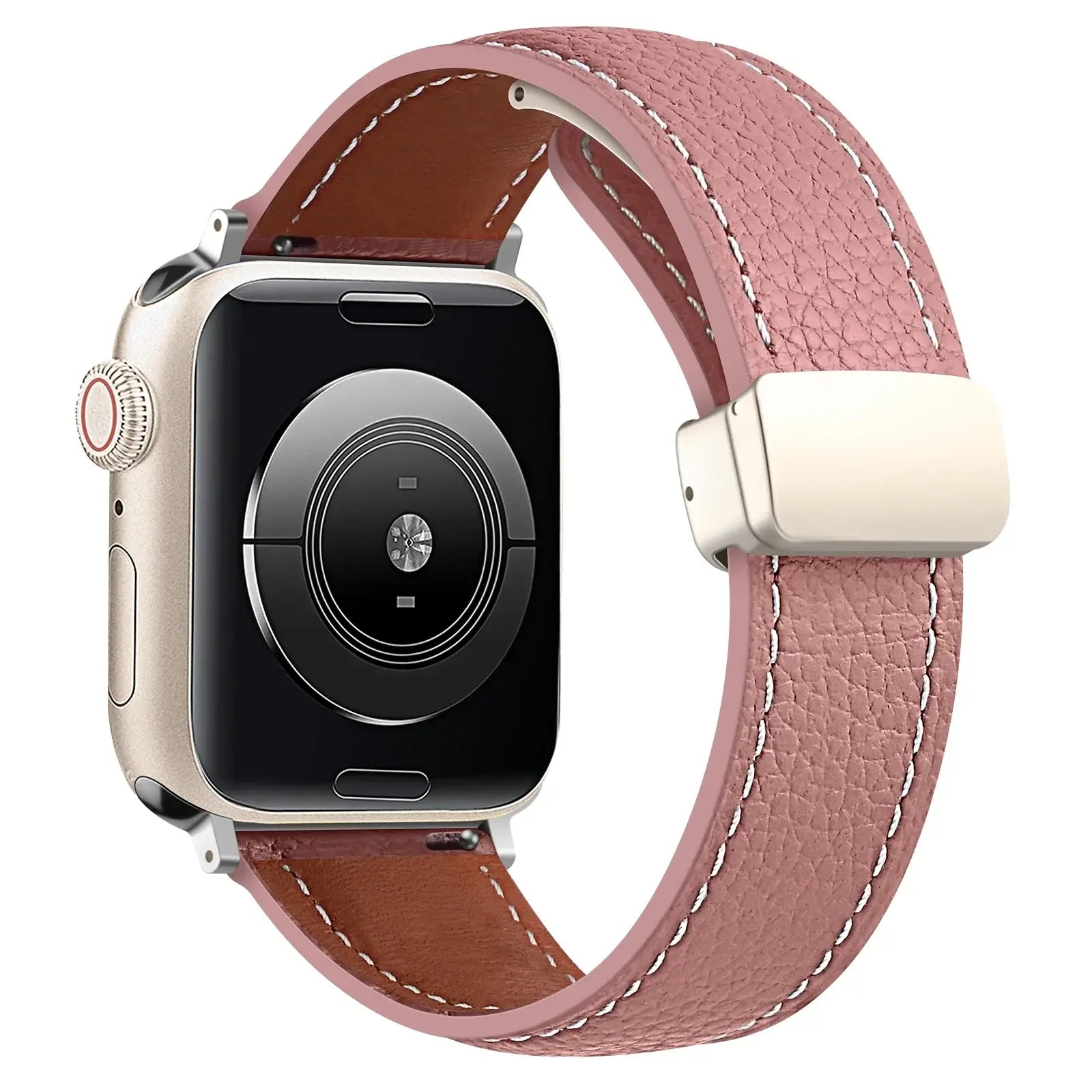 Apple Watch Leather Band - Premium Stylish Strap with Buckle