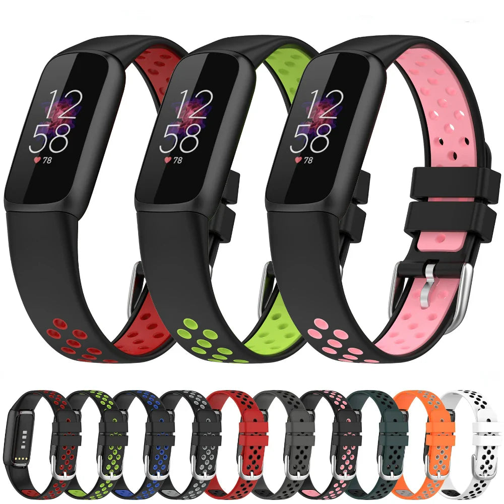 Fitbit Luxe Waterproof Silicone Strap - Soft Comfortable Band