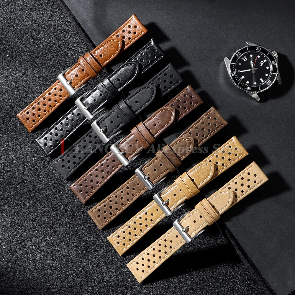 Amazfit Leather Band for Smartwatch - Vintage Calfskin Breathable Strap