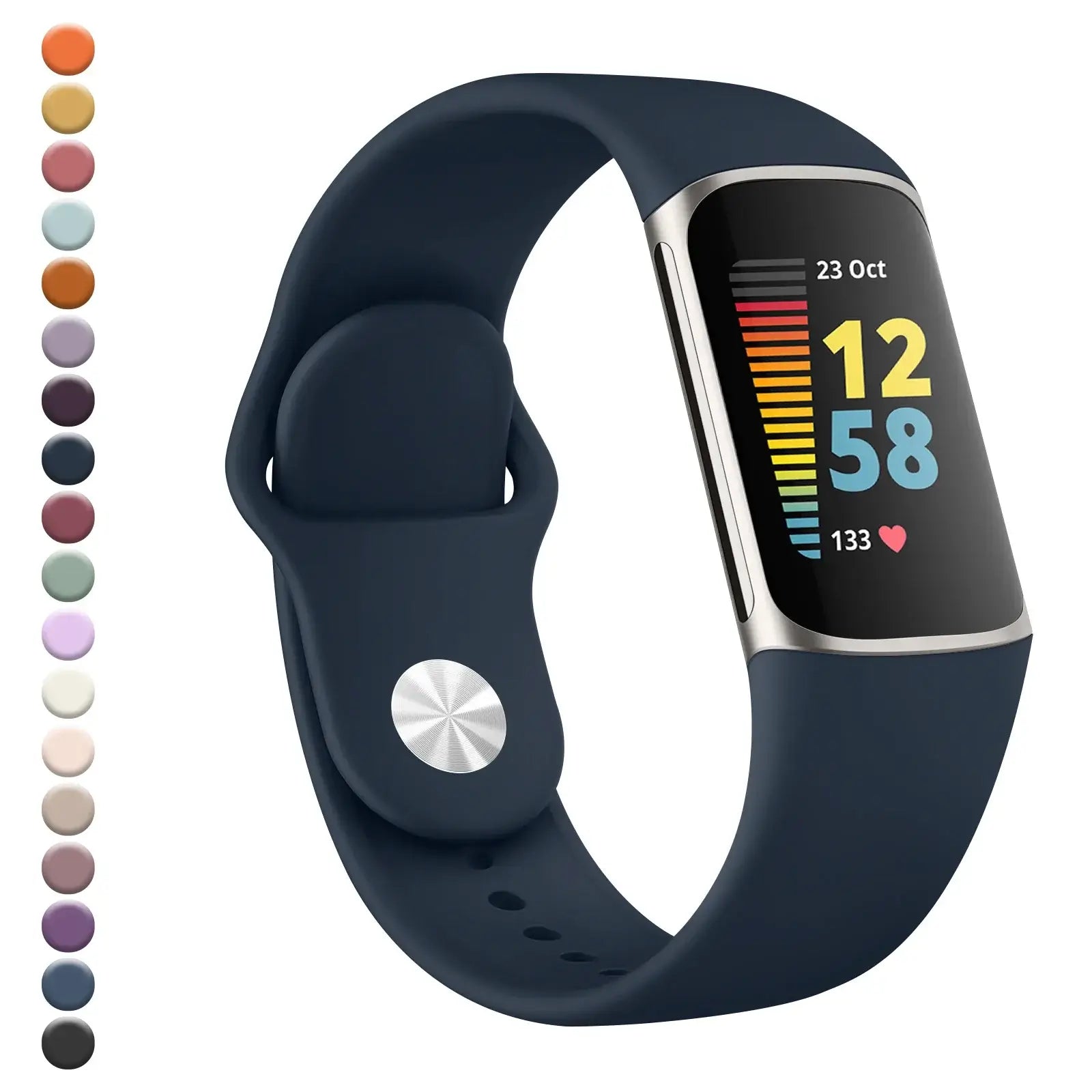 Fitbit Charge 5 6 Silicone Band - Soft Comfortable Design