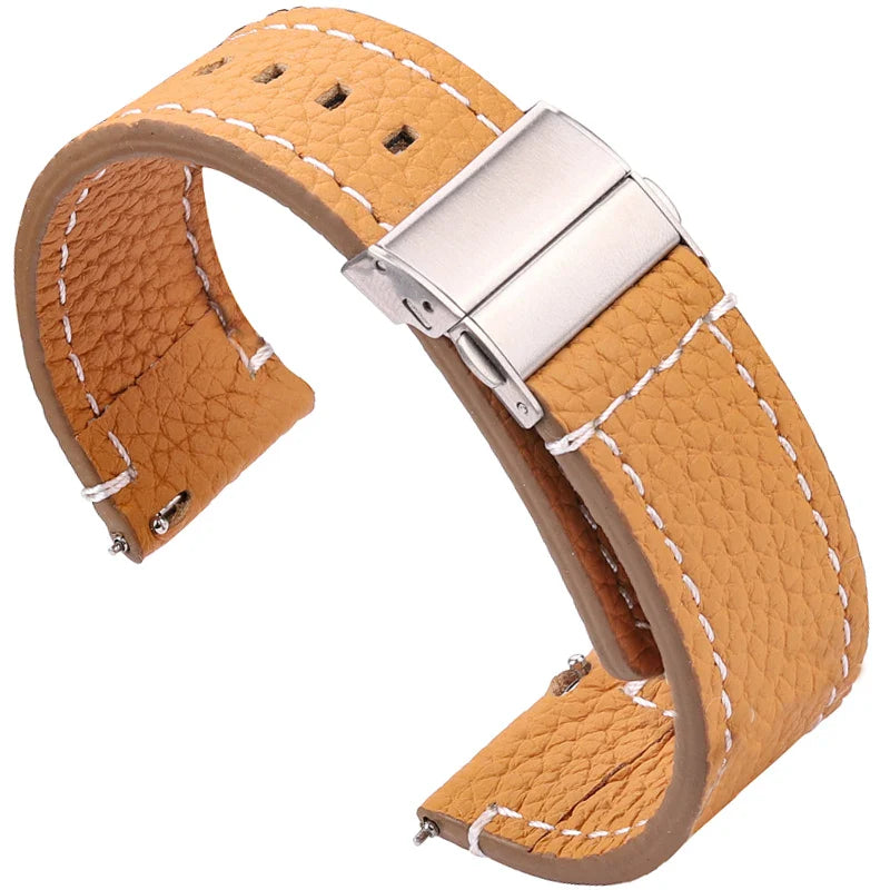OnePlus Leather Watch Band, Pin Buckle Strap for Men Women, 20cm Wristband