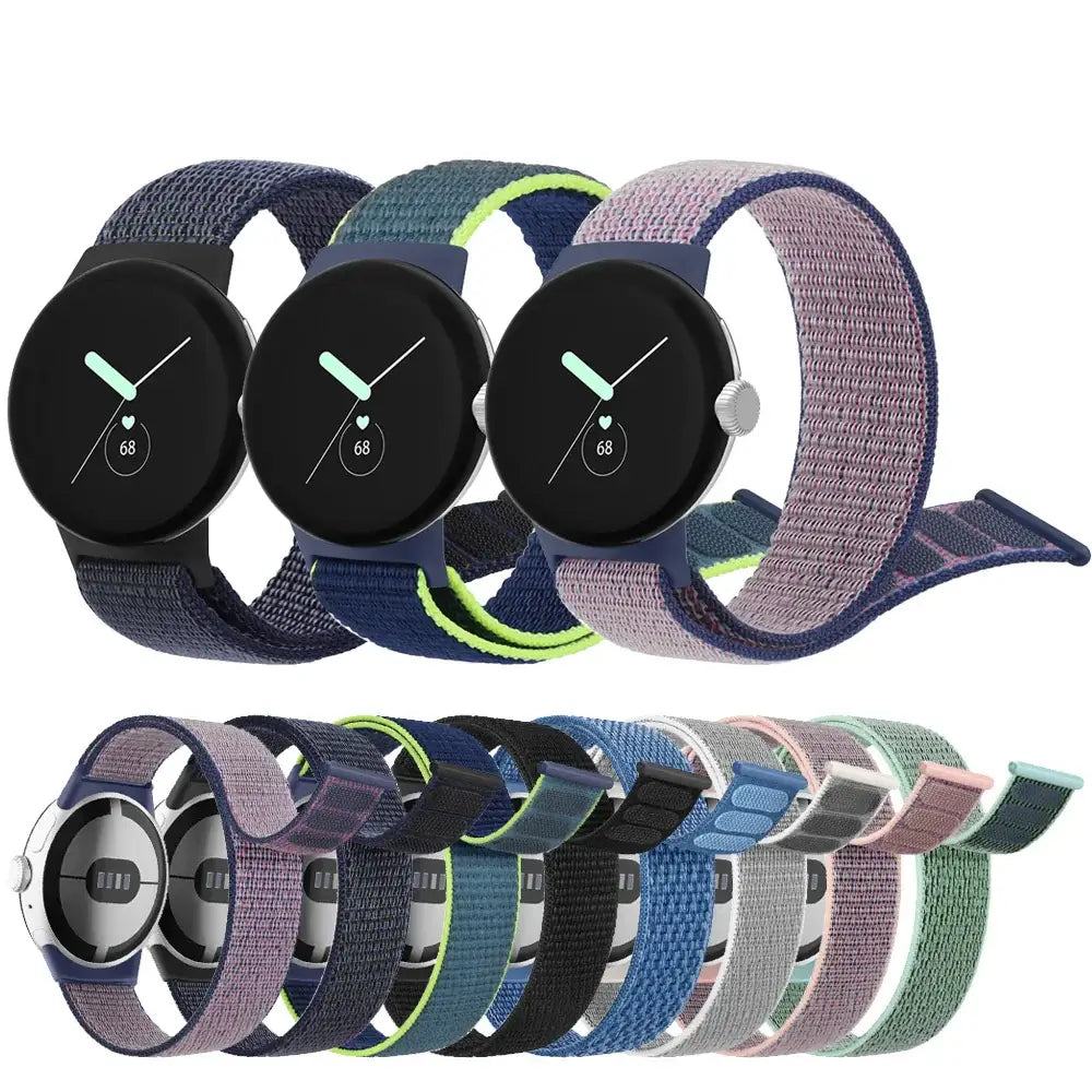 Google Pixel Nylon Band - Soft, Breathable, Velcro Design