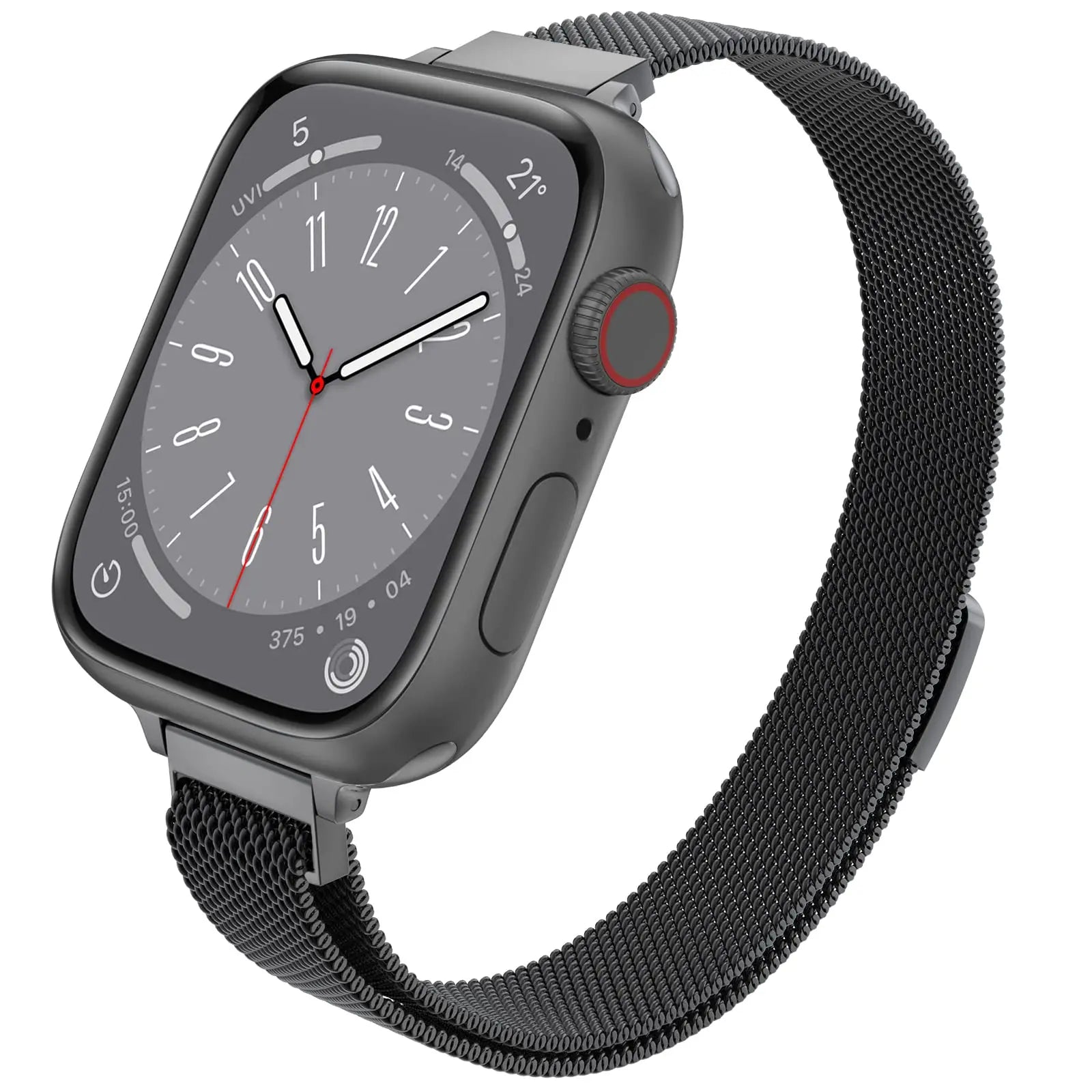 Apple Watch Slim Milanese Loop Band - Stainless Steel Mesh