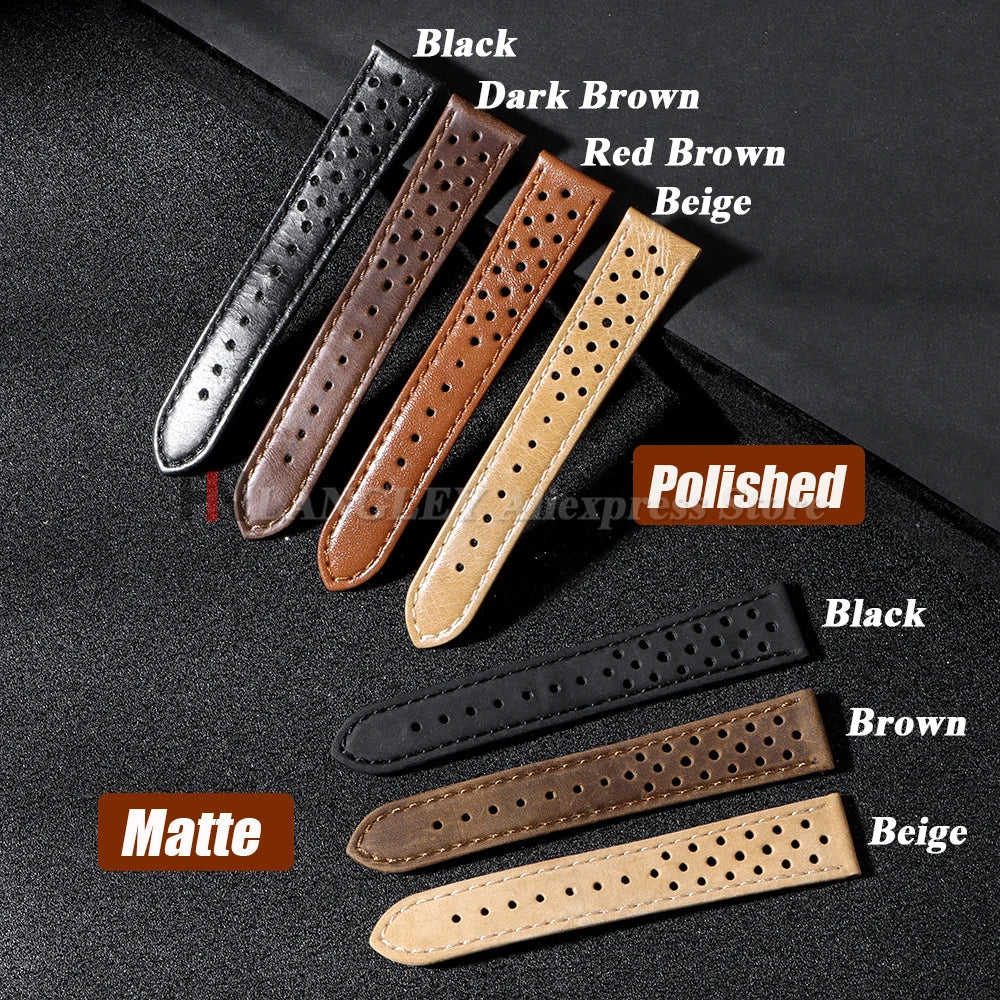 Amazfit Leather Band for Smartwatch - Vintage Calfskin Breathable Strap
