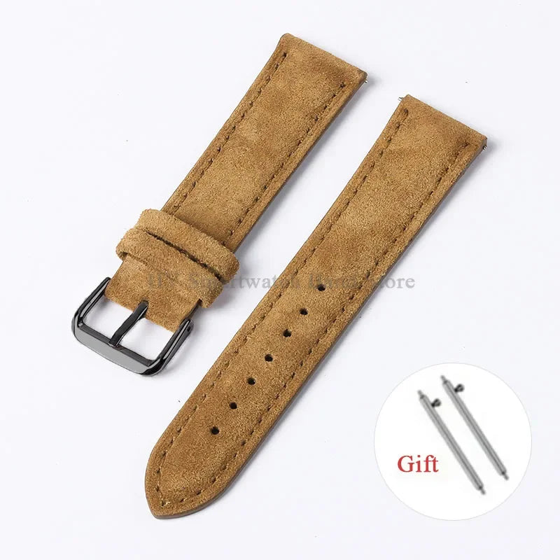 Polar Suede Leather Watch Strap For Polar Smartwatch - Handmade Quick Release