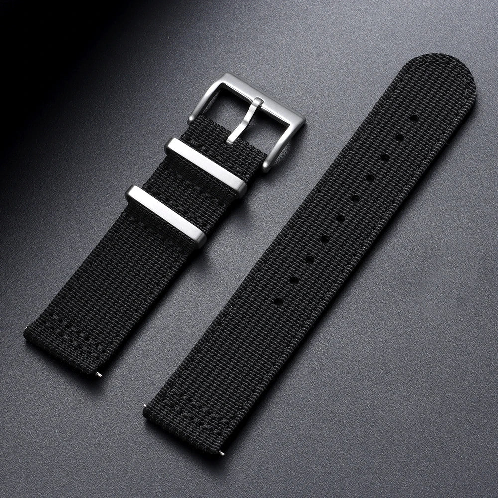 Polar Ribbed Nylon Watch Band - Quick Release Strap For Polar Watches