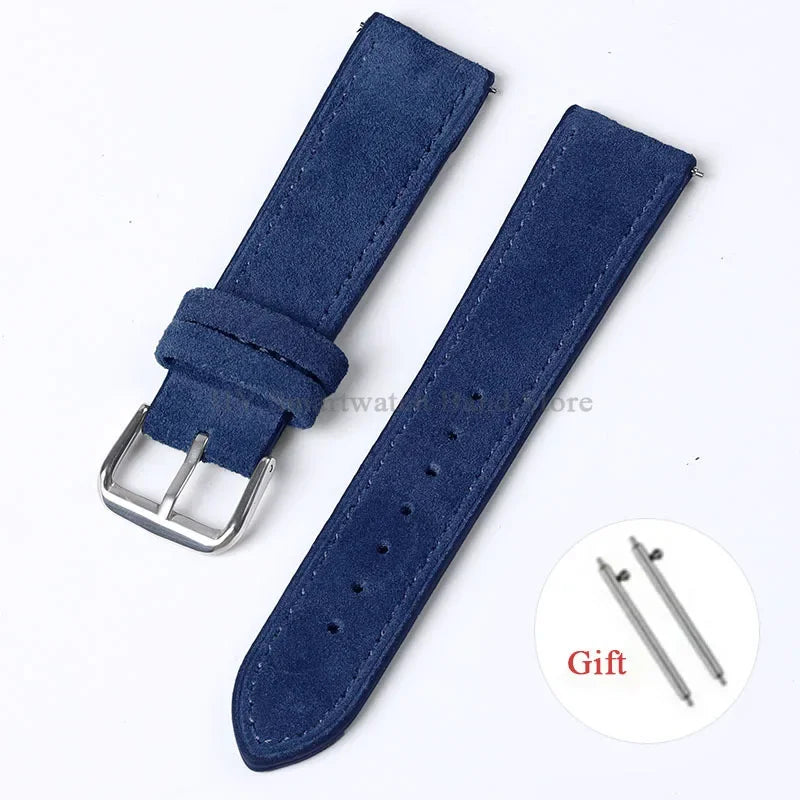 OnePlus Smartwatch Vintage Suede Leather Band Quick Release Strap