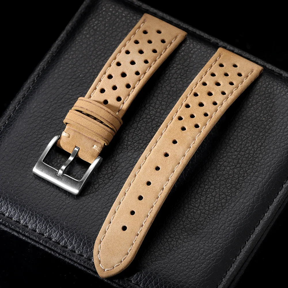 OnePlus Watch Band Vintage Calfskin Leather Bracelet Strap Men Women